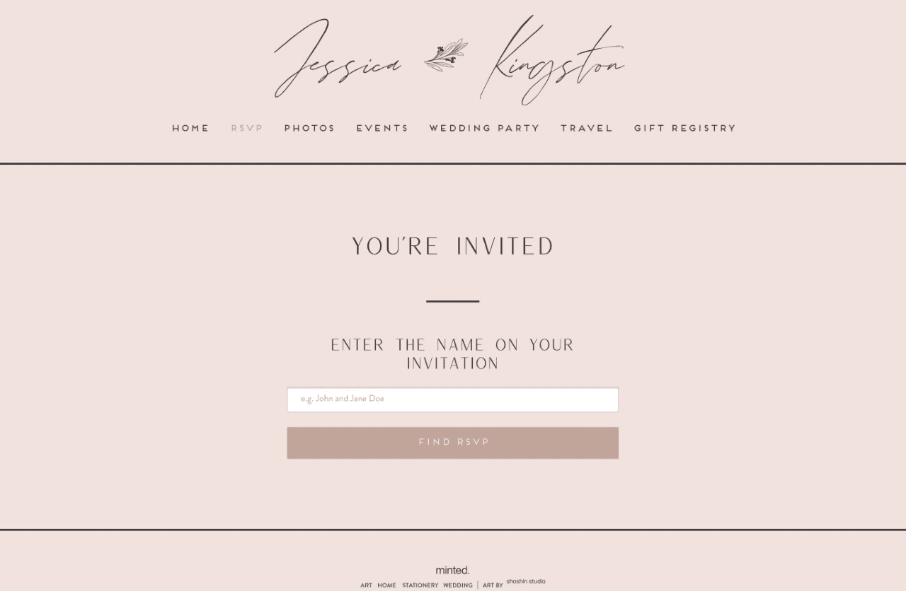 Want to create your own wedding website?