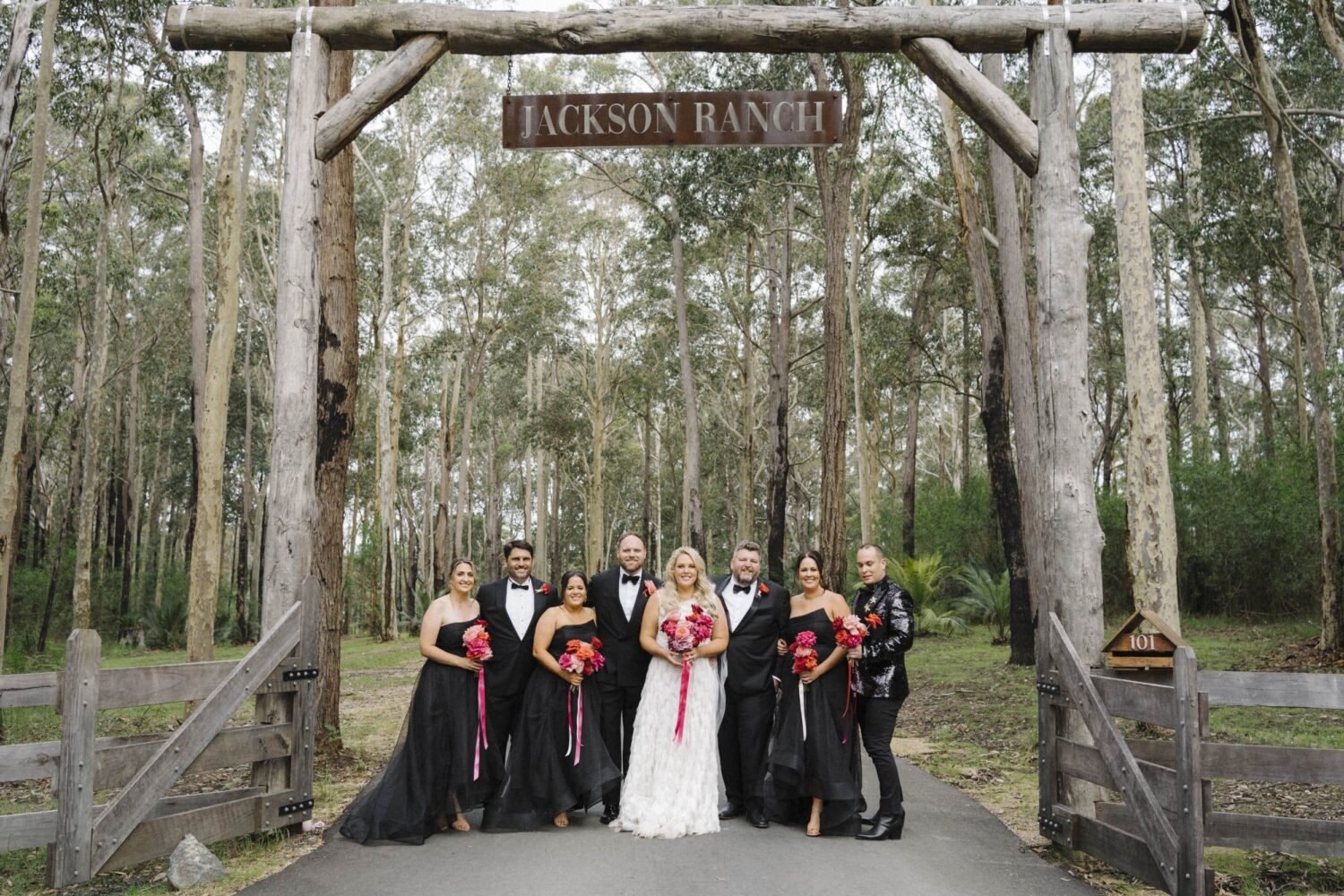 The Jackson Ranch ceremony