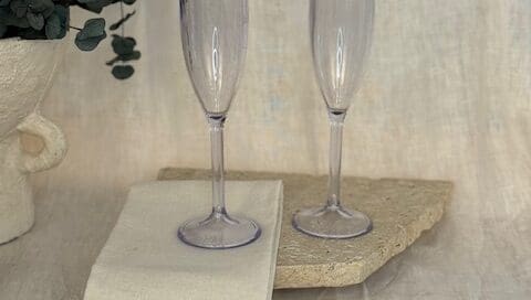 Plain Acrylic Champagne Glass