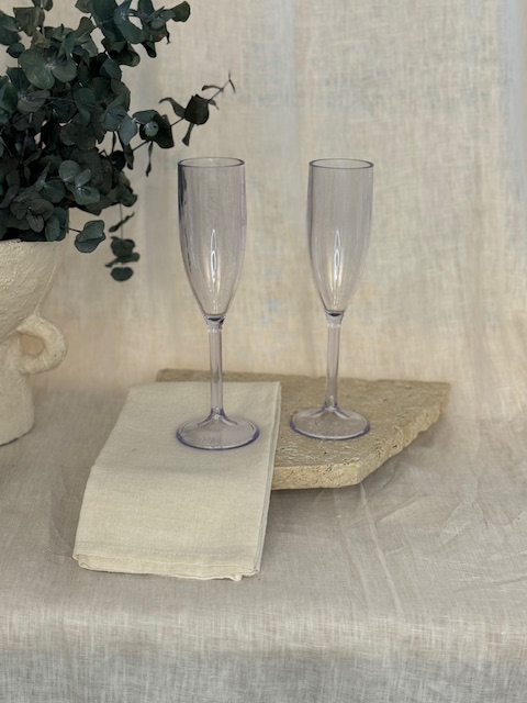 Plain Acrylic Champagne Glass