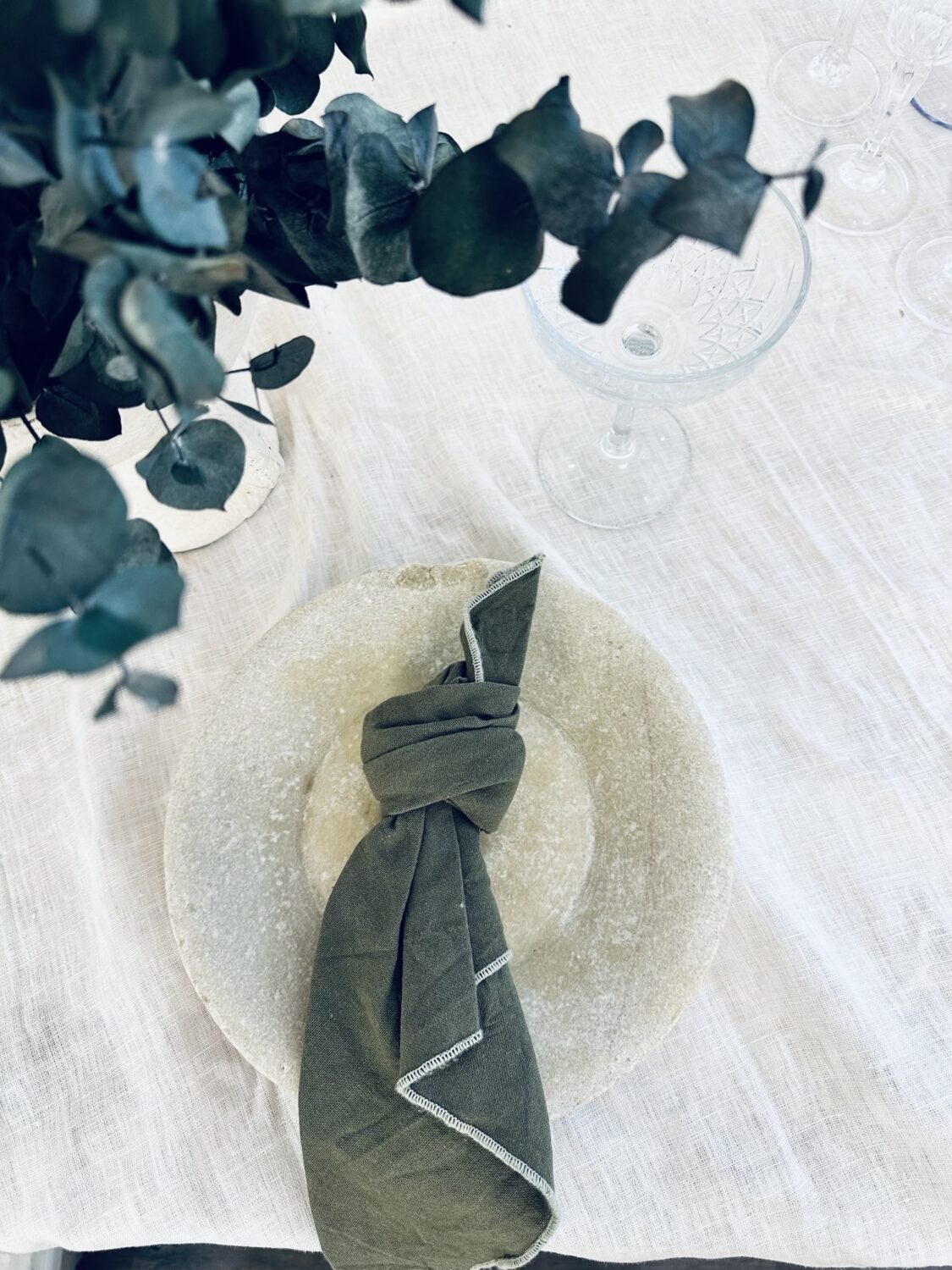 Olive Linen Napkin