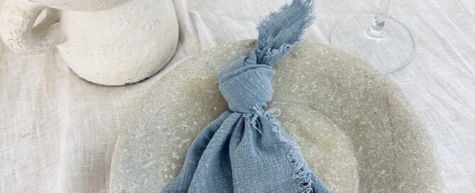 French Blue Cotton Napkin