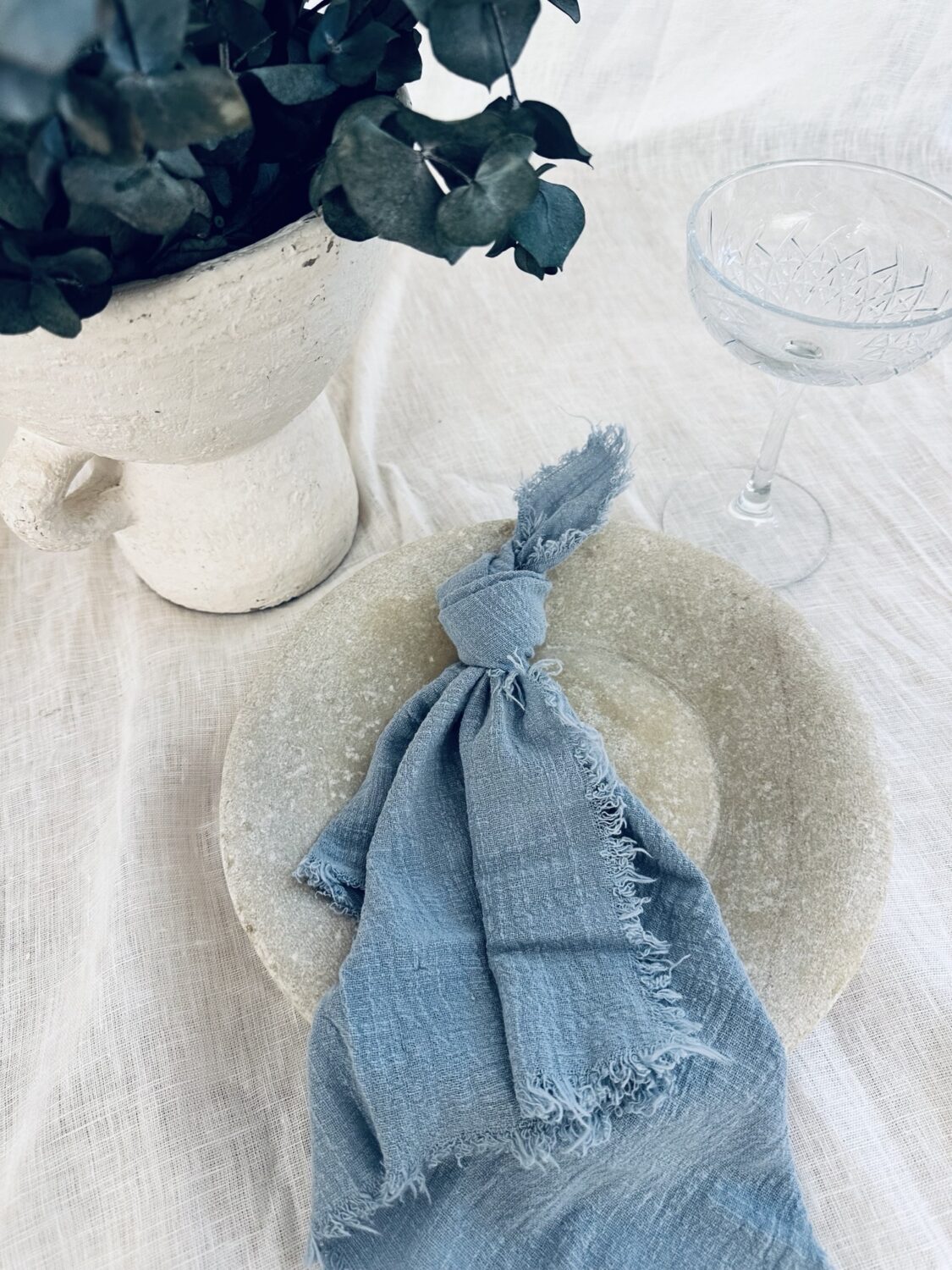 French Blue Cotton Napkin