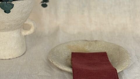 Burgundy Linen Napkin