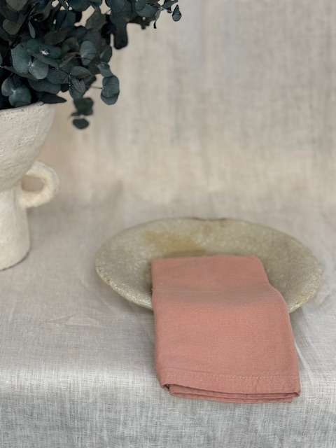 Salmon Linen Napkin