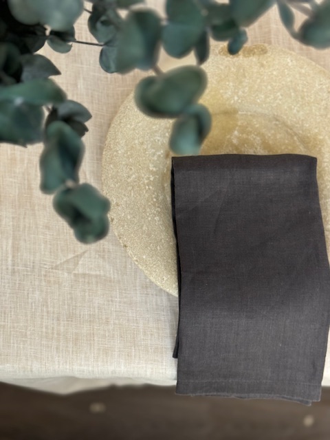 Charcoal Linen Napkin